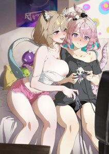 Rating: Explicit Score: 52 Tags: animal_ears arknights kirara_(arknights) nashidrop nipple_slip no_bra pajama pantsu pointy_ears shirt_lift tail tentacles utage_(arknights) yuri User: lacepanties Rating: Explicit Score: 52 Tags: animal_ears arknights kirara_(arknights) nashidrop nipple_slip no_bra pajama pantsu pointy_ears shirt_lift tail tentacles utage_(arknights) yuri User: lacepanties