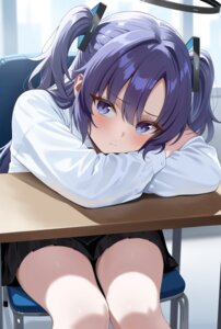 bigpicklesman blue_archive halo hayase_yuuka seifuku