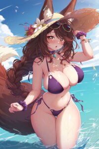 Rating: Questionable Score: 33 Tags: animal_ears bikini megane mitsu_(mitsu_art) swimsuits tail wet User: Arsy