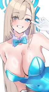 animal_ears blue_archive bunny_ears bunny_girl halo ichinose_asuna nakano_kura no_bra