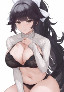 Rating: Questionable Score: 47 Tags: azur_lane bra lingerie pantsu shirt_lift sweater takao_(azur_lane) xiao_feifei User: VigorousMMM