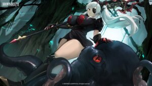 Rating: Questionable Score: 10 Tags: akito_(d30n26) armor brown_dust_ii eyepatch horns mamonir monster pantsu wallpaper weapon User: blooregardo