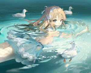 anmi dress no_bra wet