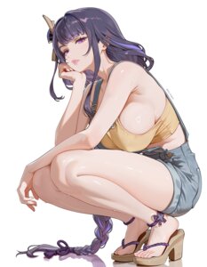 Rating: Questionable Score: 62 Tags: genshin_impact heels melowh no_bra overalls raiden_shogun wet User: VigorousMMM