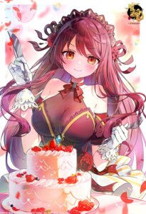 kujou_riu majsoul no_bra see_through tennensui