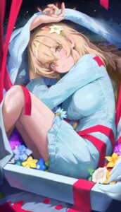 Rating: Safe Score: 44 Tags: angel blue_archive kirifuji_nagisa ori_(0rizuru) pajama sheets skirt_lift wings User: Anonymous