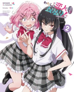 amaori_renako disc_cover koto_satsuki seifuku tagme watashi_ga_koibito_ni_nareru_wake_nai_jan_muri_muri!_(※muri_ja_nakatta!?) yuri