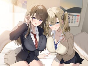 Rating: Questionable Score: 18 Tags: bra bunny_games cleavage open_shirt piyopoyo see_through seifuku sweater symmetrical_docking wet_clothes User: Anonymous