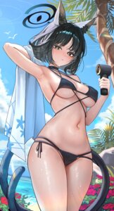 Rating: Questionable Score: 40 Tags: animal_ears bikini blue_archive bubble99 halo japanese_clothes kiryuu_kikyou nekomimi swimsuits tail wet User: Genex