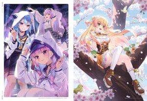 Rating: Safe Score: 3 Tags: animal_ears garter hololive horns hoshimachi_suisei minato_aqua momosuzu_nene nekomimi pantyhose pointy_ears rosuuri seifuku skirt_lift sweater tail thighhighs tokoyami_towa User: Anonymous