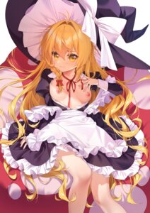 Rating: Questionable Score: 27 Tags: breasts kirisame_marisa nipple_slip nipples no_bra open_shirt touhou transistor witch User: Anonymous