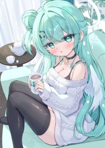 Rating: Questionable Score: 22 Tags: angel bra dress livia mikaze_maruto skirt_lift sweater thighhighs wings User: Arsy