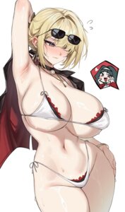 Rating: Questionable Score: 34 Tags: astra_yao bikini chibi evelyn_chevalier kuyokuyo megane swimsuits wet zenless_zone_zero User: Genex