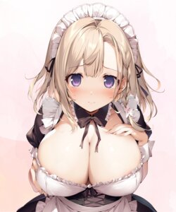 Rating: Questionable Score: 40 Tags: breast_hold karory maid no_bra shimizu_yui User: himeno_nanako