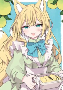 animal_ears kamiyoshi_rika kitsune maid tail