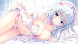 Rating: Questionable Score: 62 Tags: animal_ears bunny_ears lingerie nekoboshi_yuki pantsu skirt_lift string_panties User: Anonymous