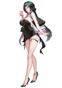 astra_yao cianyo dress garter heels no_bra nopan see_through zenless_zone_zero