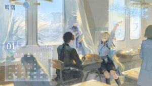 Rating: Safe Score: 17 Tags: calendar garter halo headphones lynae mornye open_shirt rover_(male) seifuku tagme wallpaper wuthering_waves User: moonian