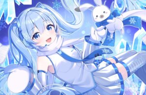 hakuboku_shiki hatsune_miku thighhighs
