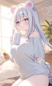 animal_ears hakua indie_virtual_youtuber shiro_(vtuber) tail