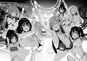 asami_nao bikini hidaka_manami ikaruga_nagisa ikushima_miyu kumai_mao minamijuuji_kagari monochrome nishikawa_maya sansyoku_amido. shiramine_aria strategic_lovers swimsuits yamada_aki