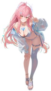 Rating: Questionable Score: 33 Tags: aemeath bikini garter open_shirt ruzhai see_through swimsuits tattoo thighhighs wet wuthering_waves User: lacepanties