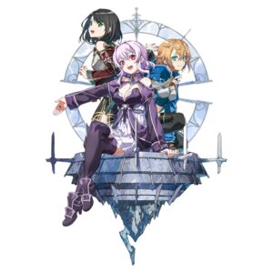 armor bunbun dress heels no_bra sword_art_online thighhighs