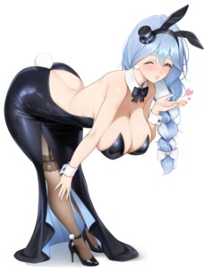 Rating: Questionable Score: 34 Tags: animal_ears bunny_ears dress garter heels hololive no_bra nopan pantyhose pekomama prab tail User: VigorousMMM
