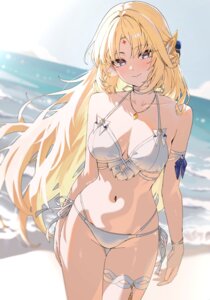Rating: Safe Score: 18 Tags: bikini garter genshin_impact nicole_reeyn nvl pointy_ears swimsuits tattoo User: Arsy