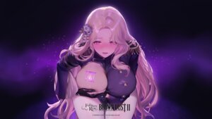 breast_hold brown_dust_ii darian no_bra origami tattoo uniform wallpaper