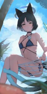 Rating: Questionable Score: 33 Tags: animal_ears bikini blue_archive eiyuo halo kiryuu_kikyou nekomimi swimsuits tail thong User: KenB