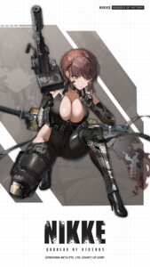 armor delta_(nikke) garter goddess_of_victory:_nikke gun heels no_bra sword tagme tattoo