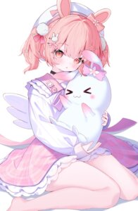 Rating: Safe Score: 27 Tags: animal_ears bunny_ears indie_virtual_youtuber kohanai_momomi leafpie_zaurus seifuku skirt_lift wings User: Anonymous