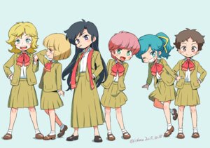 amano_jako high_school!_kimengumi isknu kawa_yui monozuki_shumi nancy_toruneaata oda_mari seifuku smoking uru_chie