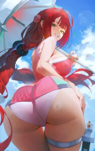 Rating: Questionable Score: 37 Tags: ass garter megane skirt_lift swimsuits tattoo ukinami_yuzuha umbrella yonesdraws zenless_zone_zero User: lacepanties