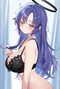 Rating: Questionable Score: 47 Tags: blue_archive bottomless bra halo hayase_yuuka lingerie tsunamagu User: VigorousMMM