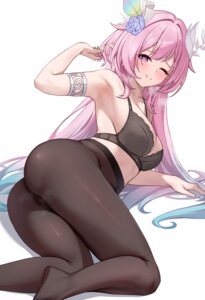 ass bra cameltoe cyrene honkai:_star_rail lunacle pantyhose pointy_ears wet