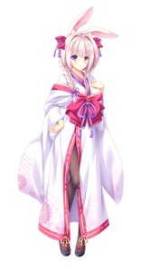 Rating: Safe Score: 18 Tags: animal_ears bunny_ears inashiro_mikoto kimono lump_of_sugar madohi_shiroki_no_kamikakushi moekibara_fumitake pantyhose User: k25c2yf