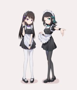 bang_dream! bang_dream!_ave_mujica bang_dream!_it's_mygo!!!!! maid pantyhose shiina_taki skirt_lift yahata_umiri yzj21333