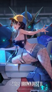 Rating: Questionable Score: 40 Tags: brown_dust_ii fishnets mecha no_bra origami pantyhose rafina torn_clothes User: blooregardo