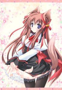 Rating: Safe Score: 6 Tags: animal_ears kitsune lump_of_sugar mito_mashiro moekibara_fumitake pantyhose raw_scan see_through seifuku skirt_lift tail tayutama User: k25c2yf