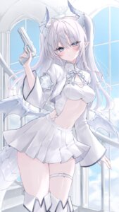 Rating: Questionable Score: 37 Tags: armor garter gun horns klee-on pointy_ears skirt_lift tail thighhighs wings User: Anonymous