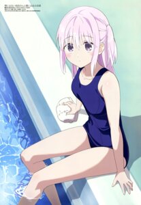 kao_ni_denai_kashiwada-san_to_kao_ni_deru_oota-kun kashiwada_hiyori kim_taek-yong school_swimsuit swimsuits wet