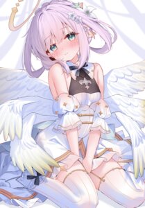 Rating: Questionable Score: 40 Tags: angel dress leafpie_zaurus loli maimai_(game) no_bra see_through skirt_lift stockings thighhighs wings yurisaki_mika User: Anonymous