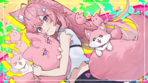 Rating: Safe Score: 12 Tags: animal_ears hakui_koyori hololive mofukoyo_(hakui_koyori) tail tsukino_(nakajimaseiki) wallpaper User: Anonymous