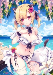 Rating: Questionable Score: 27 Tags: animal_ears bikini cameltoe garter nanaroba_hana nekomimi skirt_lift swimsuits tail wet User: MinatoYukino