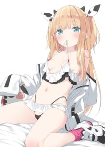 Rating: Questionable Score: 64 Tags: animal_ears areola artist_revision bikini cameltoe horns kani_biimu loli open_shirt shimotsuki_potofu swimsuits User: himeno_nanako