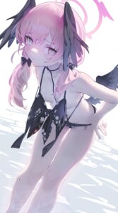 Rating: Questionable Score: 85 Tags: amejaga bikini blue_archive halo loli panty_pull shimoe_koharu swimsuits undressing wardrobe_malfunction wet wings User: KenB