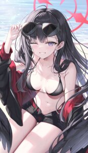 Rating: Questionable Score: 58 Tags: angel bikini blue_archive megane nakamasa_ichika open_shirt rin_yuu swimsuits wet wings User: Anonymous
