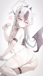 blue_archive bra chie_(user_snfh8333) devil garter halo horns loli onikata_kayoko pantsu string_panties thighhighs thong wings